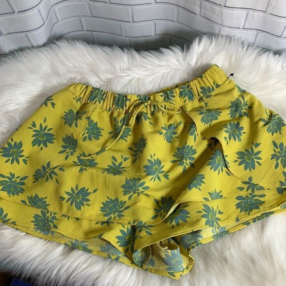 Zara Collection Yellow And Grey Skort Sz M - Picture 1 of 4